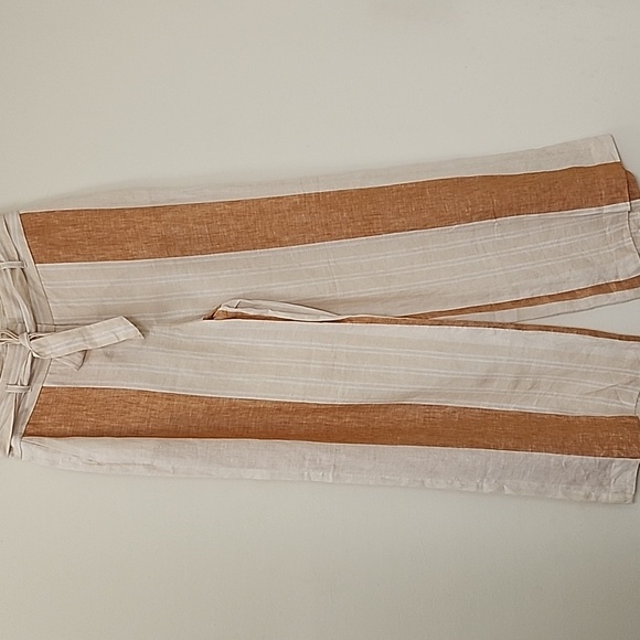 Anthropologie Ett TWA  100% Linen Wide Leg Pants Size 4 - Picture 3 of 16